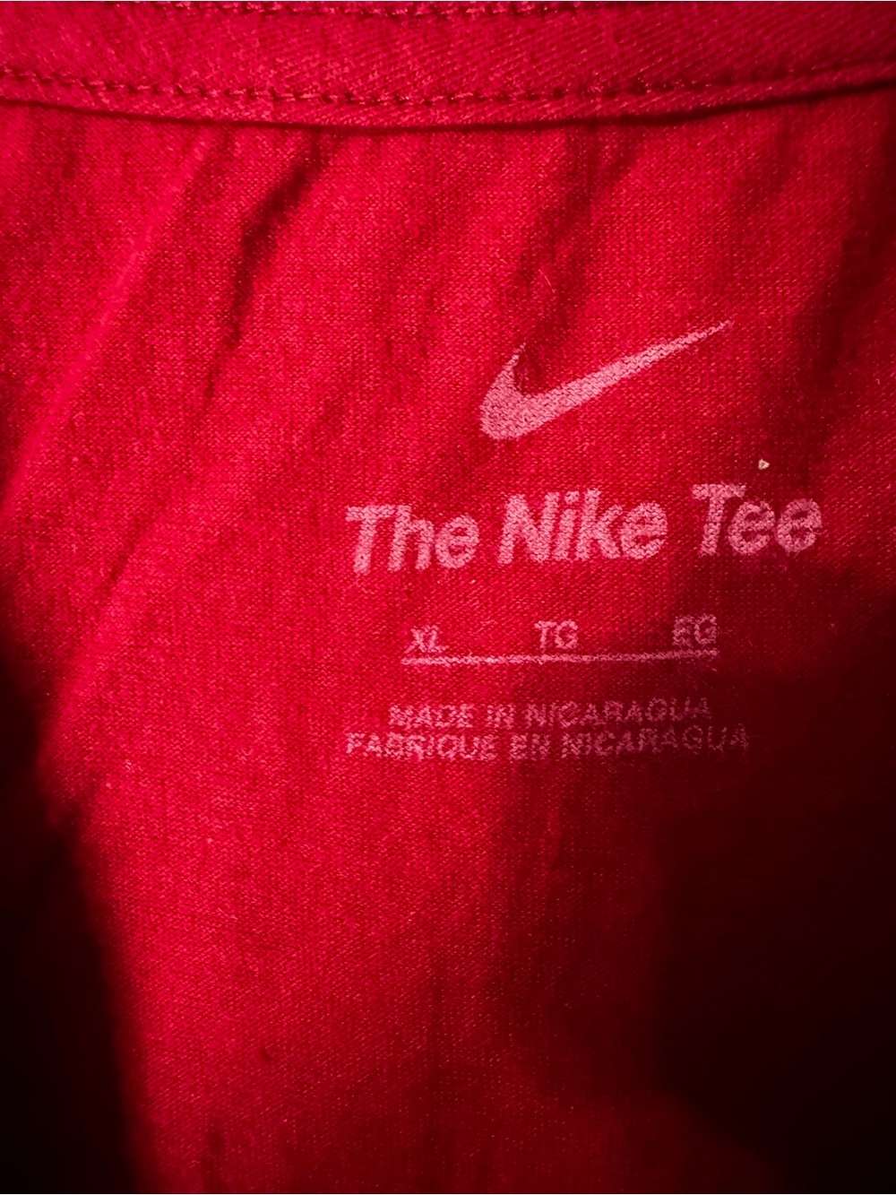 Nike Red The Nike Tee - Men's Short Sleeve Crew